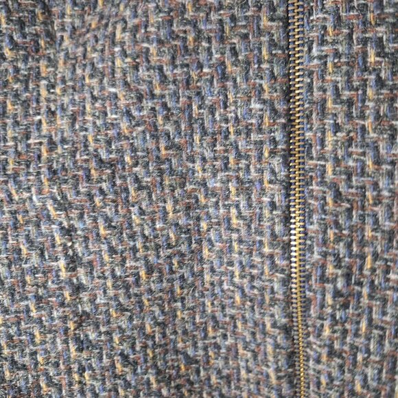 Vintage Giorgio Sant'Angelo Christmas Snowman Tree Wool Zip Vest Small - Picture 8 of 8